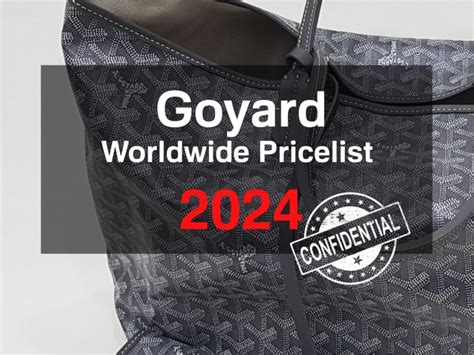 goyard template|goyard price list paris.